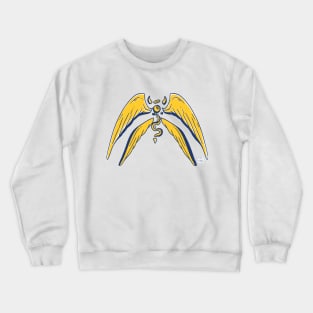 Navy Gold Angel Eye Crewneck Sweatshirt